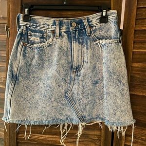 Abercrombie Acid wash denim skirt